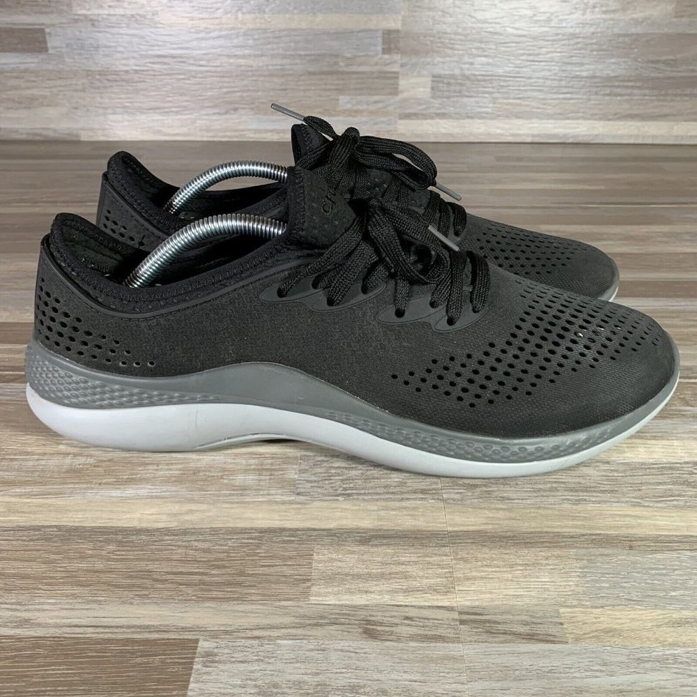 Crocs LiteRide 360 Pacer Men’s Size 12 Black Slate Grey Sneakers Shoes
